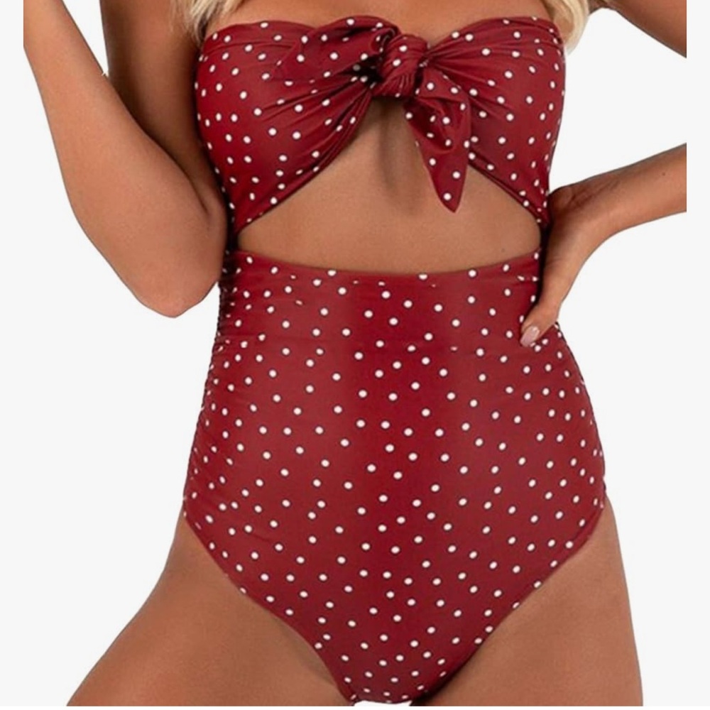 Polka Dot One Piece Swimsuit